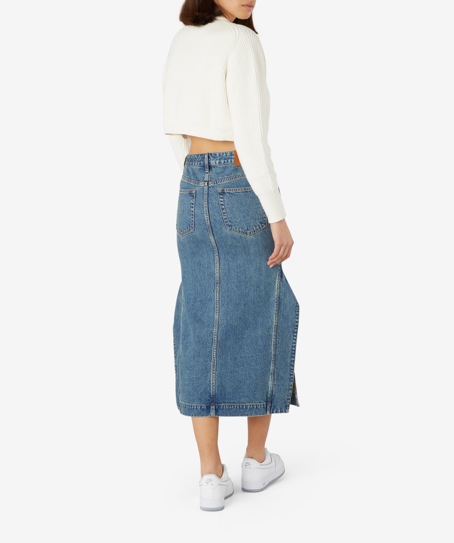 Beth Denim Midi Skirt