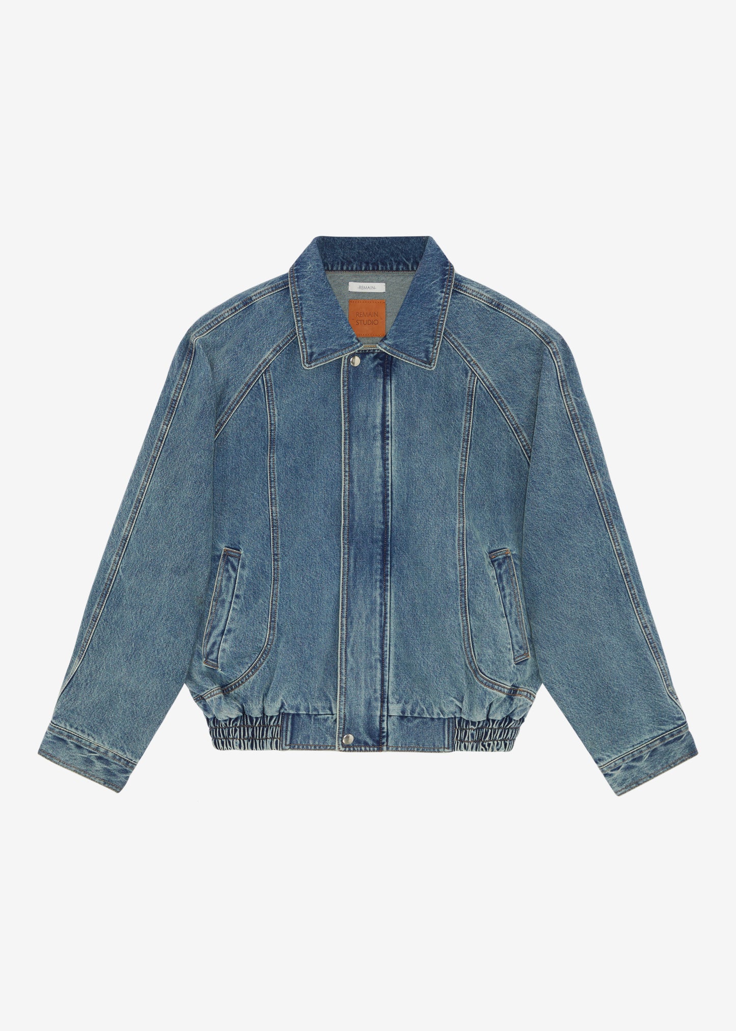 Sara Denim Bomber Jacket
