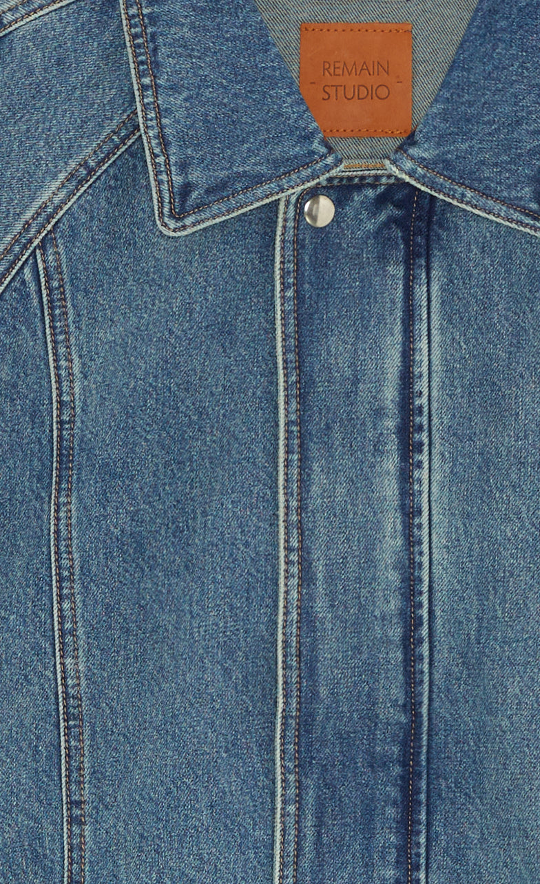 Sara Denim Bomber Jacket