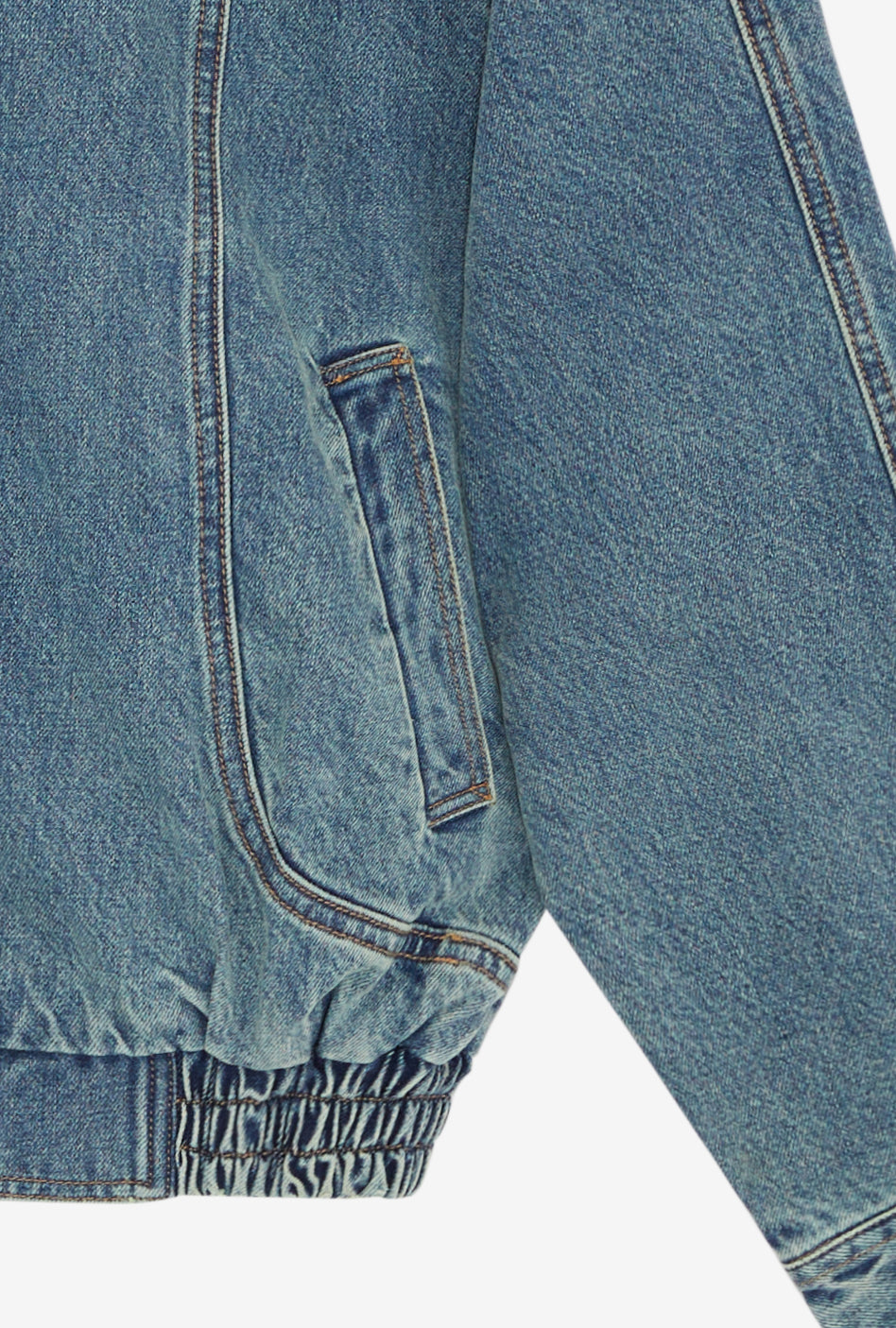 Sara Denim Bomber Jacket