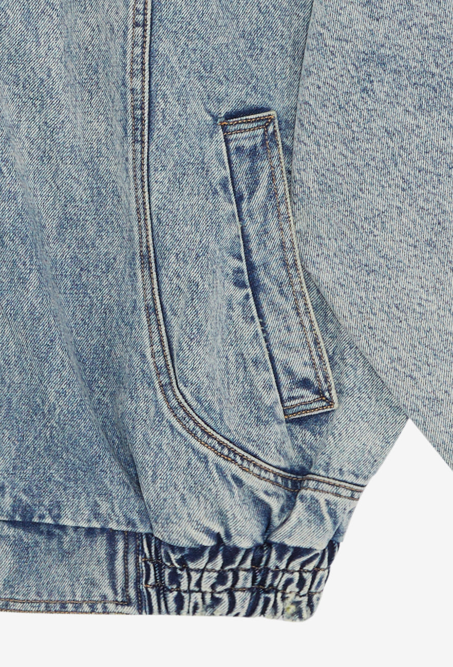 Mira Denim Bomber Jacket