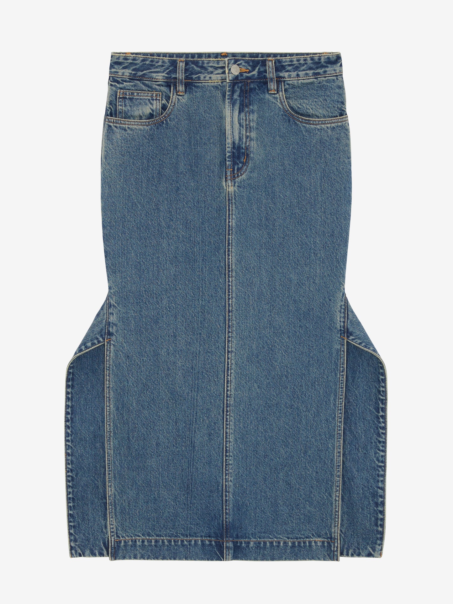 Beth Denim Midi Skirt