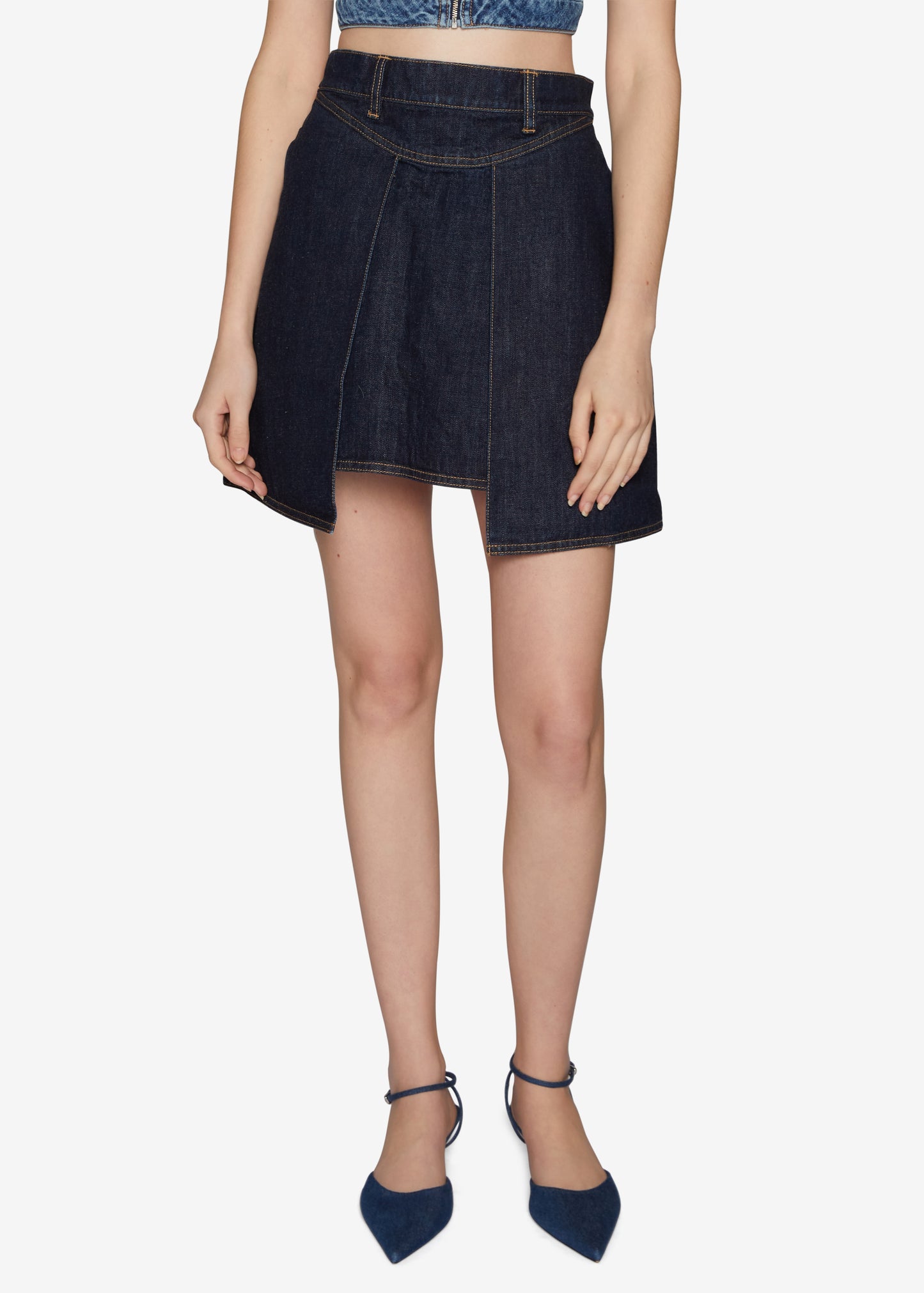 Mary Jane Indigo Mini Skirt