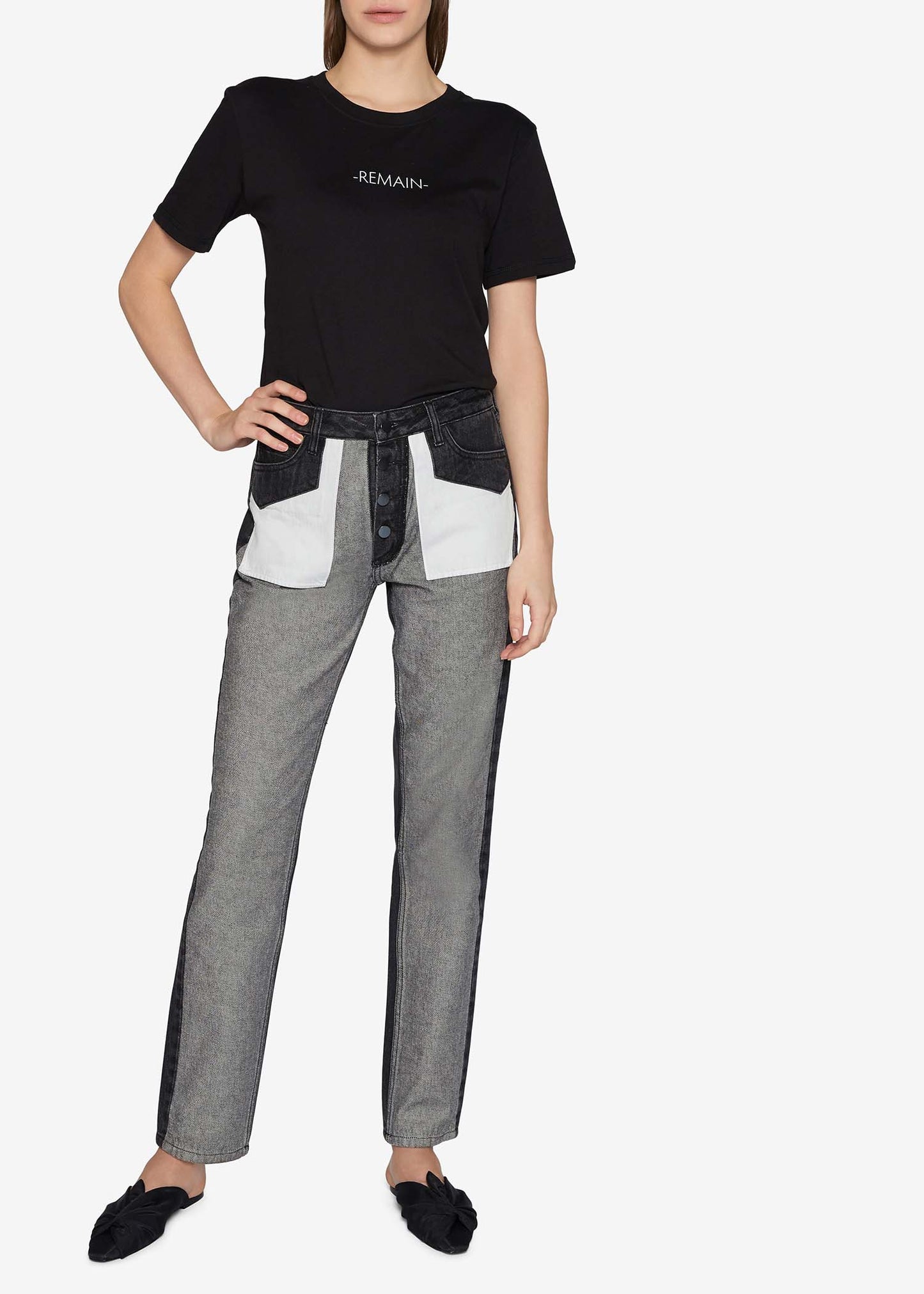 Inside Out Straight-Leg Jeans