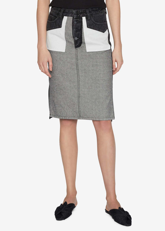 Inside Out Denim Skirt