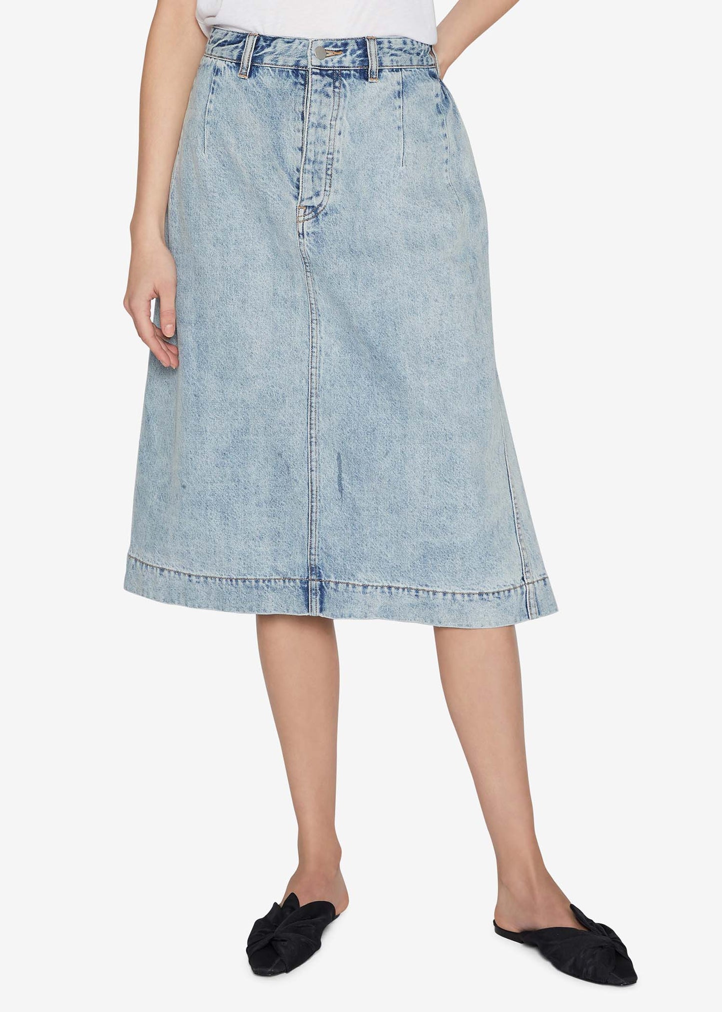 Folding Denim Skirt