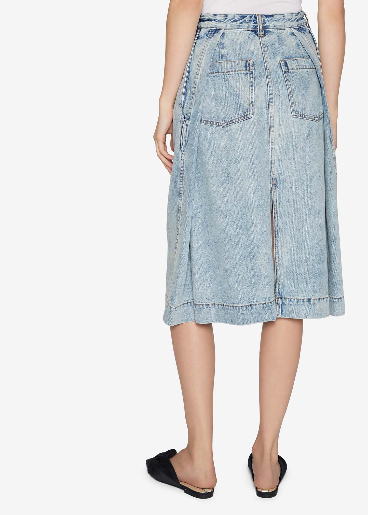 Folding Denim Skirt