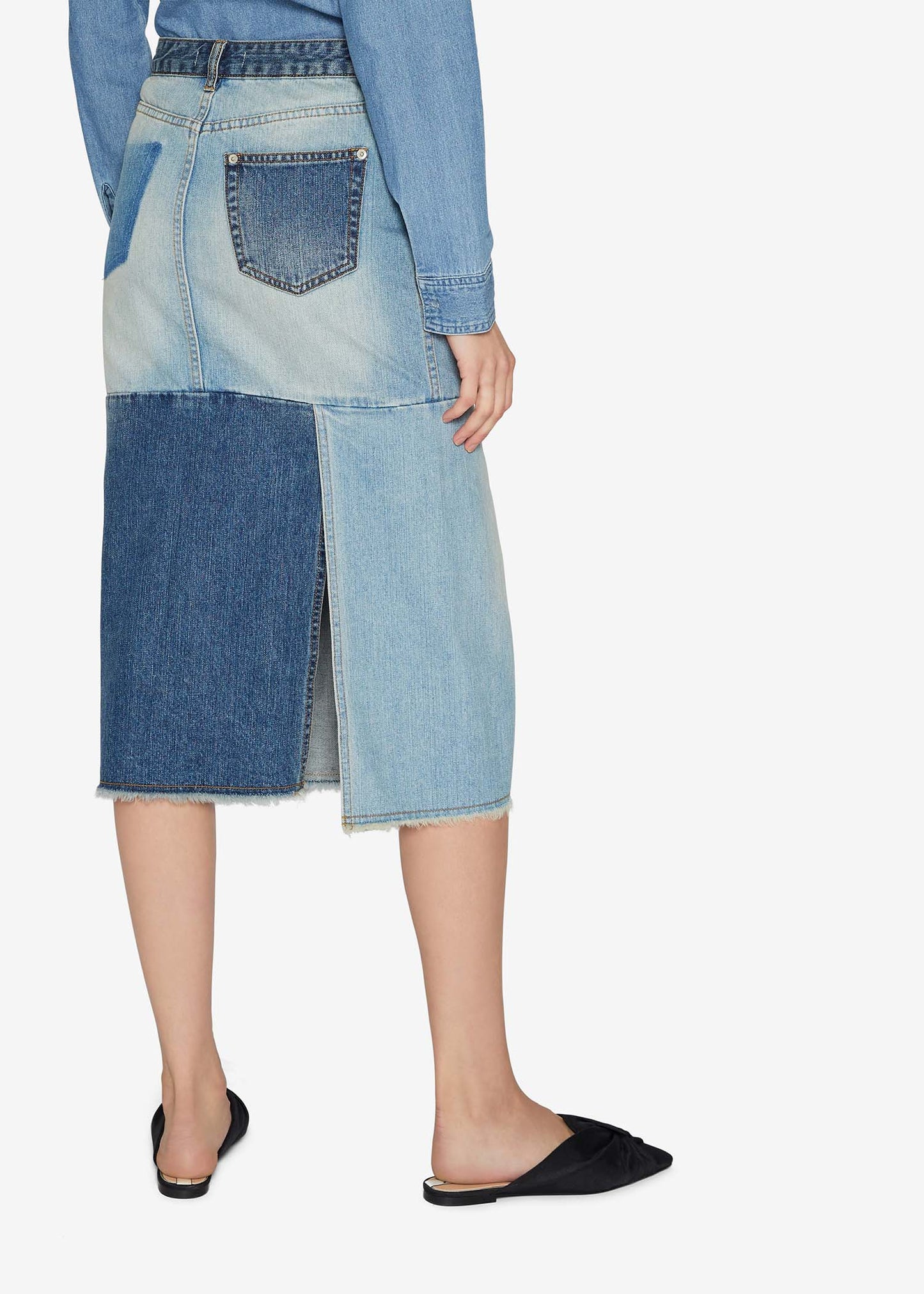 Two-tone Indigo Skirt