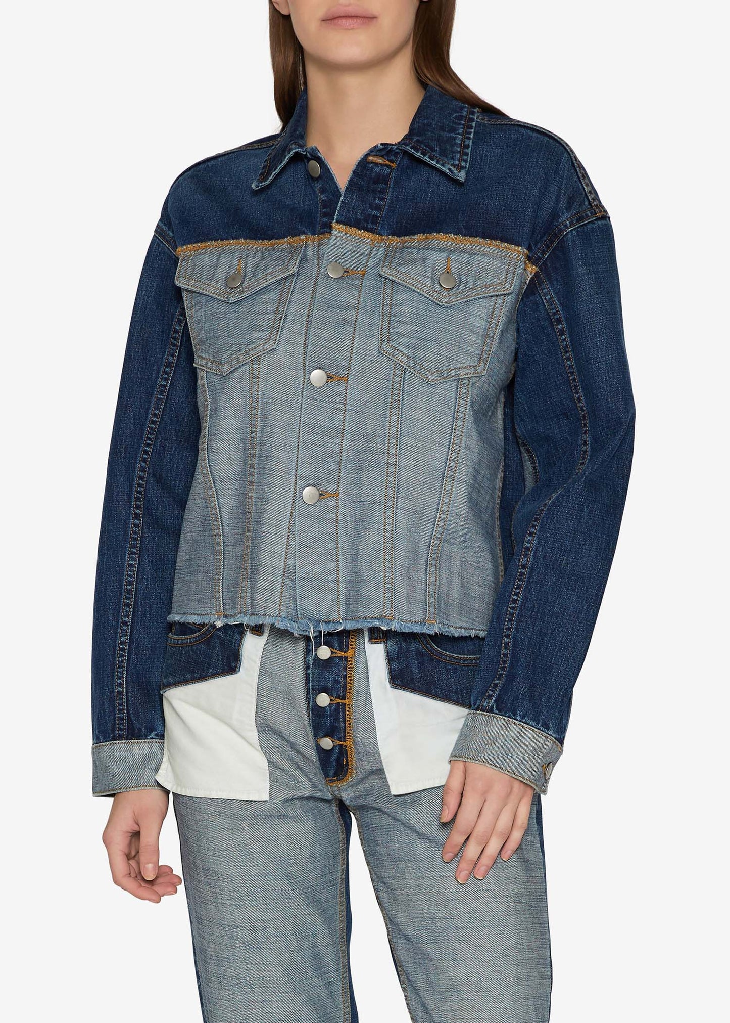 Inside Out Straight-Leg Indigo Jeans