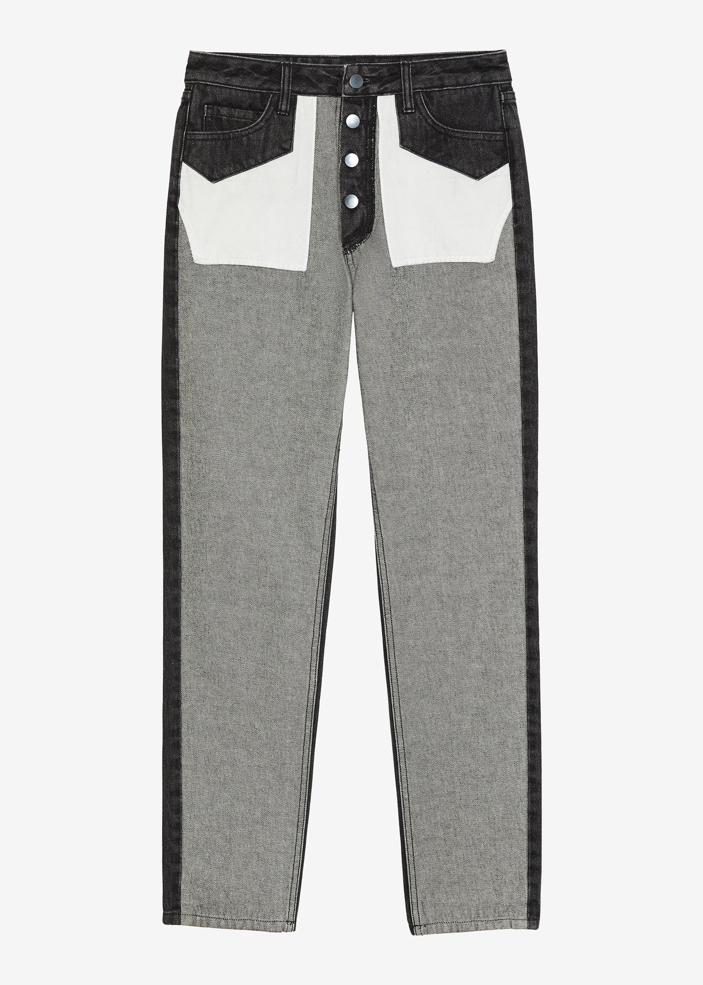 Inside Out Straight-Leg Jeans