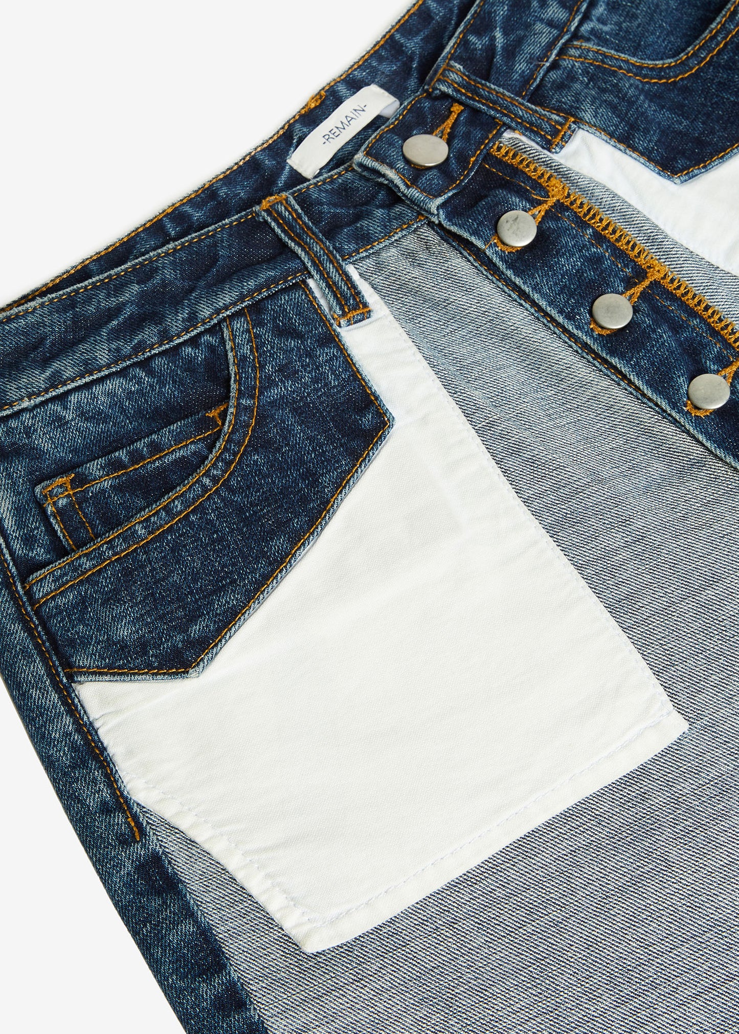 Inside Out Straight-Leg Indigo Jeans