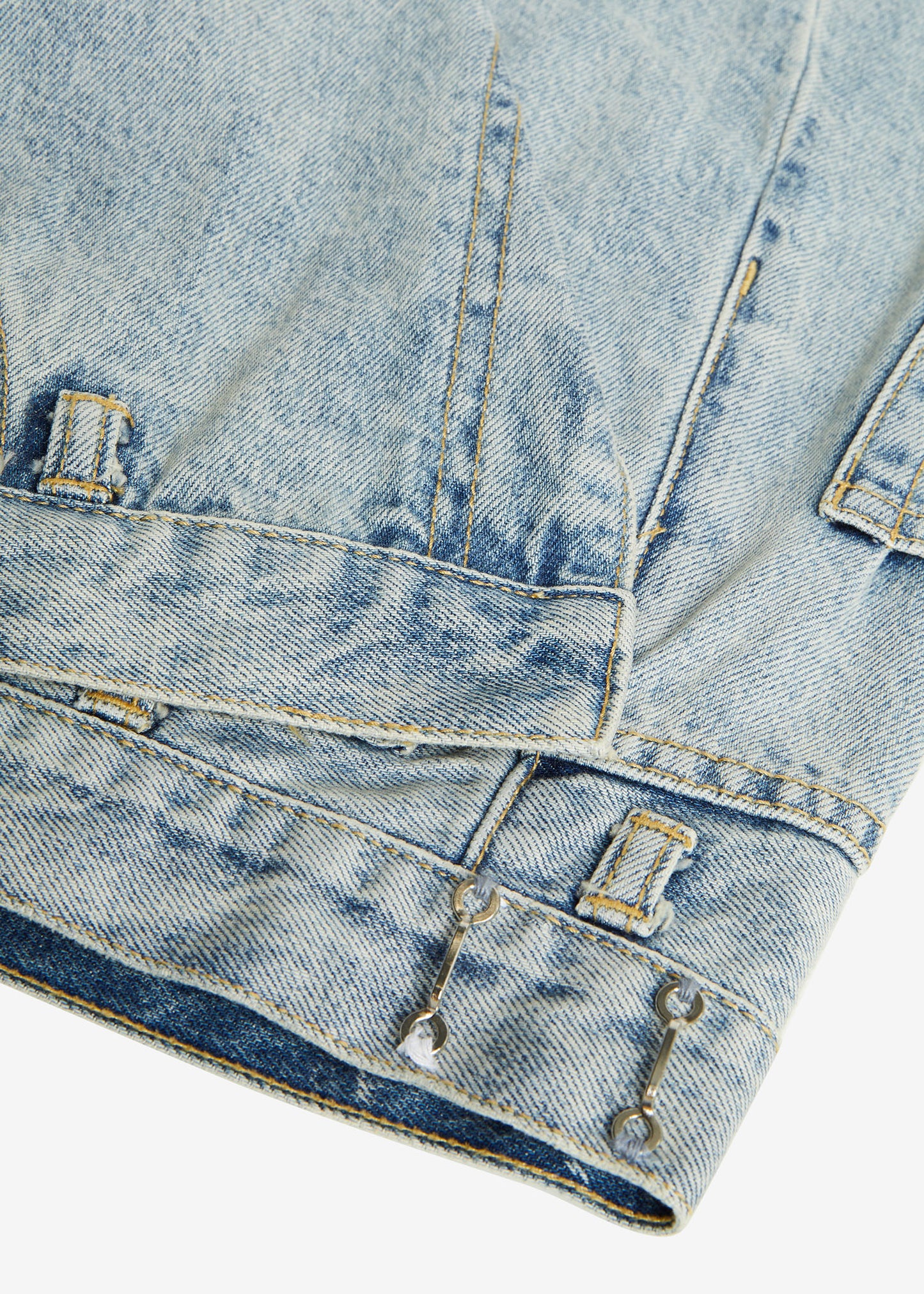 Wrapping Light Vintage Denim Skirt