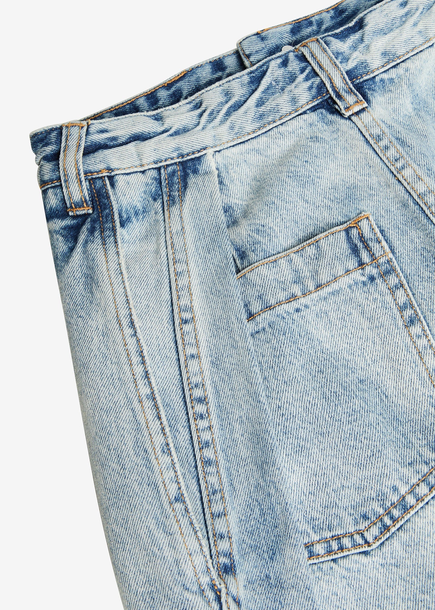 Folding Denim Skirt