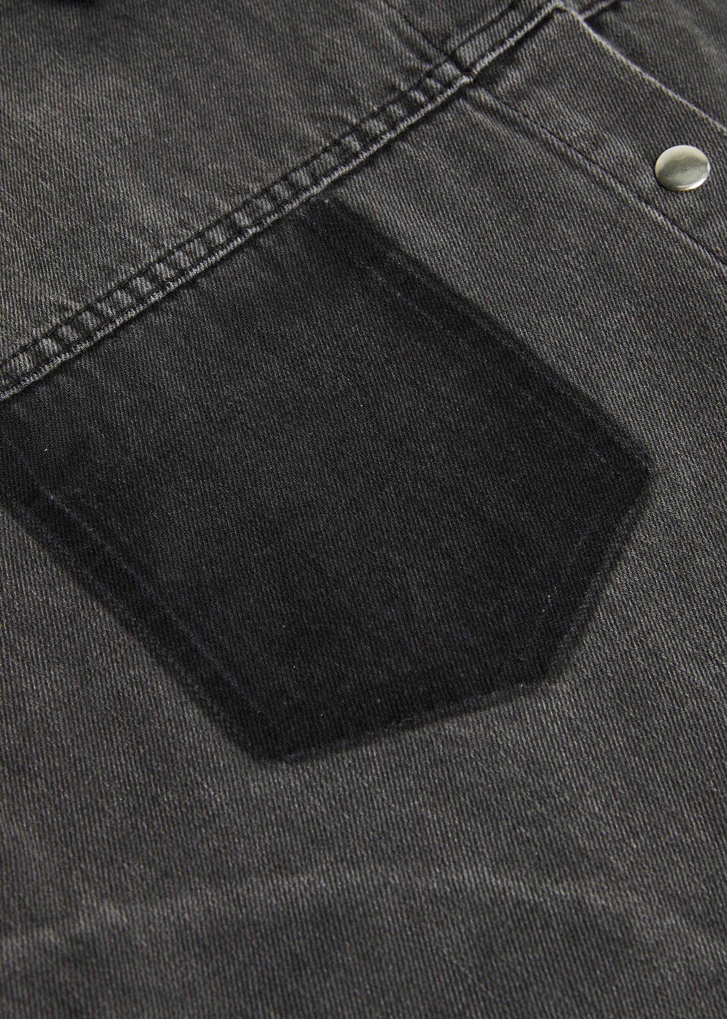 Two Tone Denim Shirt Jacket