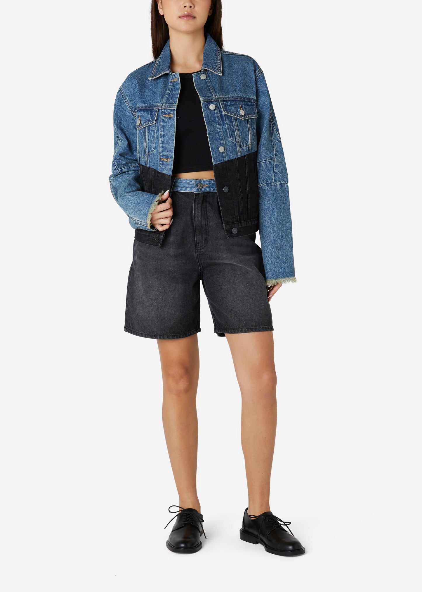 Ed Denim Shorts - Two Tone