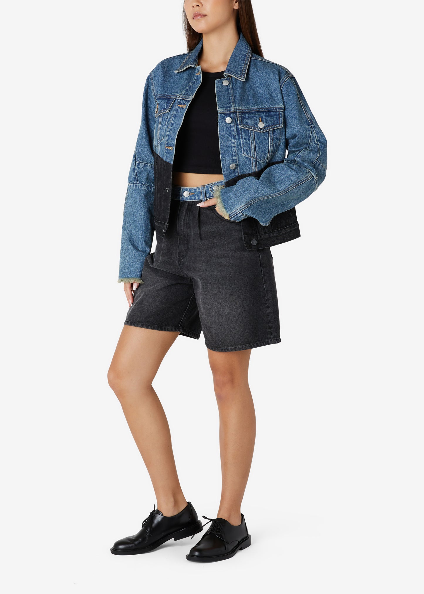 Ed Denim Shorts - Two Tone